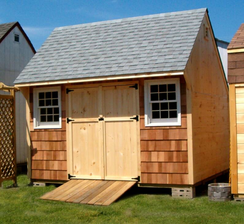 Saltbox Storage Shed