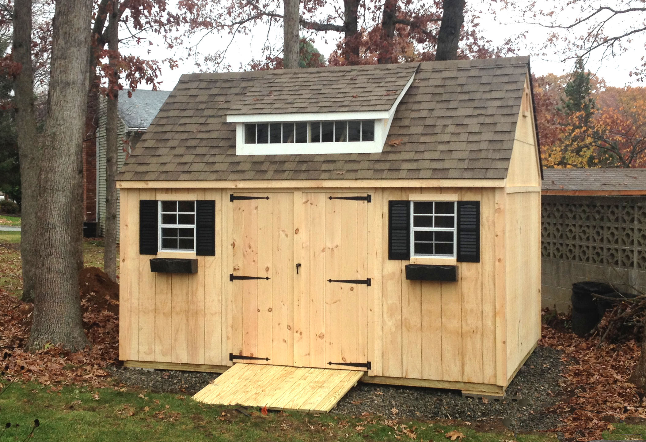 steep gable end shed